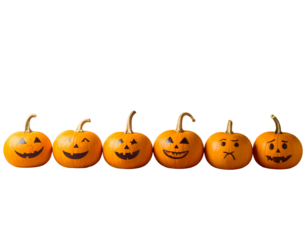 halloween pumpkin isolated on white