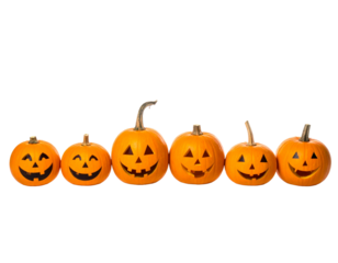 halloween pumpkin isolated on white