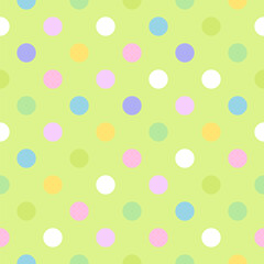 Celebration Polka Dot pattern, Colorful seamless texture.