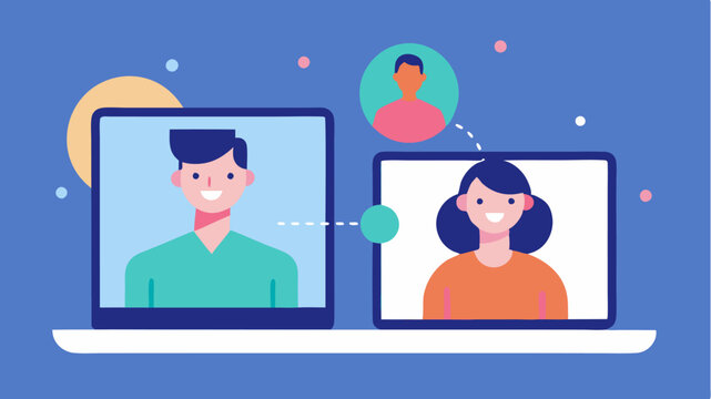 A laptop screen showcasing a virtual meeting between a brand representative and an influencer discussing campaign strategies.