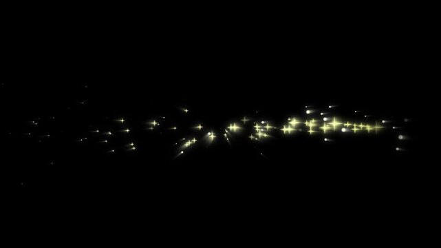 Twinkling magic glitter sparkle burst rays lights trail FX, twinkling particles, pixie dust path, magic dust overlays, gold shimmering particles transition on transparent 4K