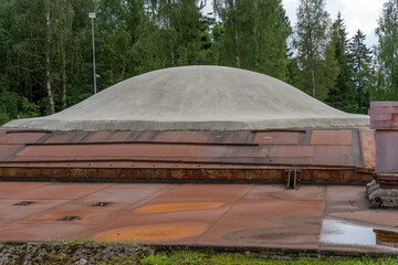 Exterior of Plokstine soviet nuclear missile base in Lithuania