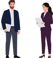 Business professionals, office teamwork, corporate meeting, formal attire, document review, workplace collaboration, leadership, strategy, communication, success, career, planning, discussion