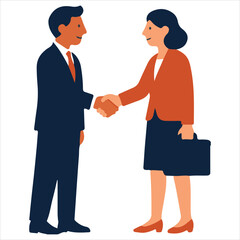 Teamwork Business Office People Vector Illustration