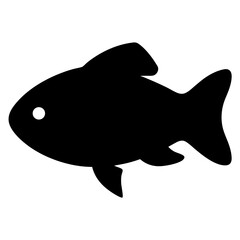 Kribensis fish vector illustration scalable icon for aquatic life and aquarium enthusiasts adobe stock silhouette