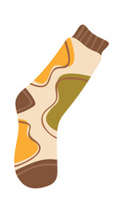 Warm wool sock symbolizing comfort