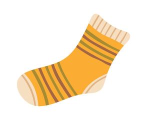 Knitted winter sock seasonal fashion