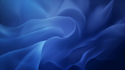 Obraz premium Dynamic blue wavy abstract background with flowing translucent lines. Modern digital