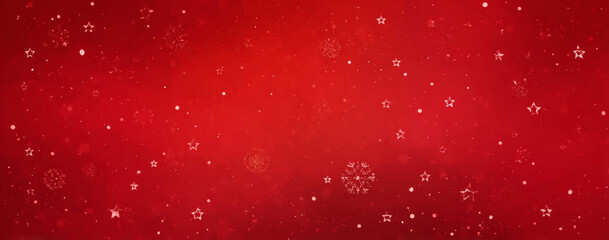 Festive red background with delicate snowflakes creating a wintery and elegant backdrop for holiday designs perfect for Christmas and New Year themes