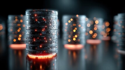 Data warehousing solutions consolidate and store large volumes of structured data to support business intelligence and analytics.