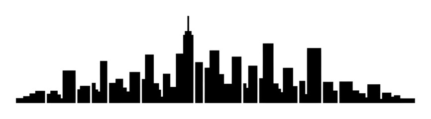 Obraz premium Abstract Cityscape of Rectangles | Minimalist Vector Design