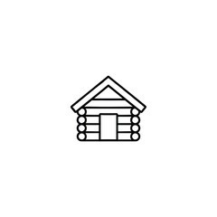 Simple Wooden Hut Icon