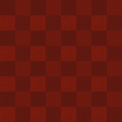 Seamless checkered pattern in warm brown and red tones. Simple geometric texture with wood-like effect, perfect for fabric, wallpaper, wrapping paper, and background design.