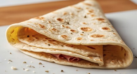 Piadina Romagnola Italian Flatbread with Rustic Texture