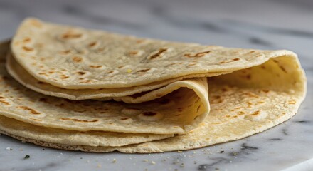 Piadina Romagnola Italian Flatbread with Rustic Texture