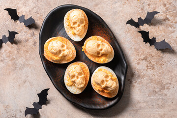 Spooky Halloween Deviled Eggs
