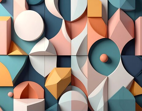 Geometric abstract pattern