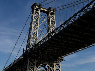View underneath the Williamsburg Bridge