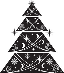 Artistic illustration of a single tree with vibrant green leaves and a brown trunk against a white background