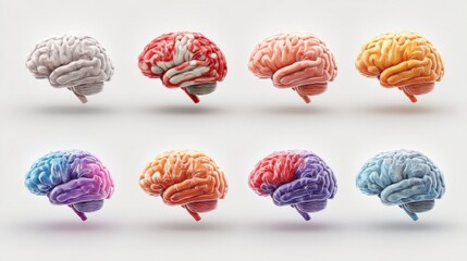 Fototapeta premium different types of brains, neurology