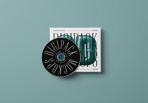 Single Digipack Mockup