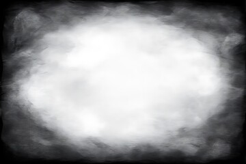 Dramatic black and white smoke background with a bright center.