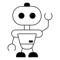 Automation Robotics Process Artificial Intelligence Vector Icon