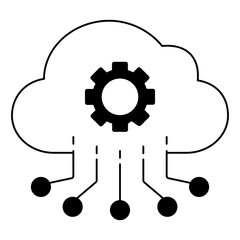 AI Powered Application Programming Interface Vector Icon