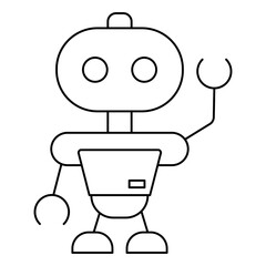 Future Technology Robotics Artificial Intelligence Vector Icon