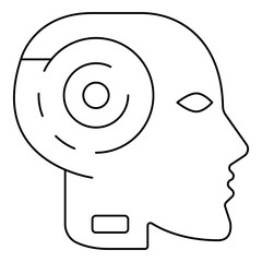 Smart Technology Artificial Intelligence Vector Icon Concept