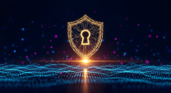 Shield Security. Network Technology. Wire-Frame Concept , VPN concept