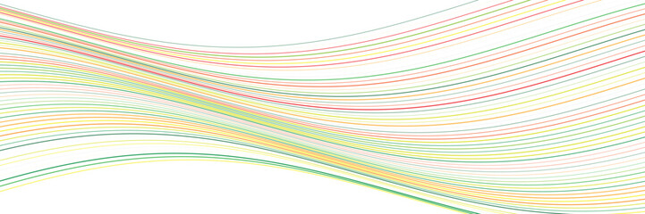 Pastel Wavy Lines Abstract Background Delicate and Flowing Curving Stripes Creating a Soft Gradient and Dynamic Motion Effect for a Serene, Modern Banner or Digital Wallpaper Design