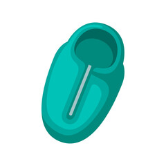 Aqua Sleeping Bag Isolated On Transparent Background Vector Illustration For Camping And Outdoor Activities