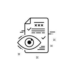 Transparent Peer Review Outline Icon, Open Critique Process