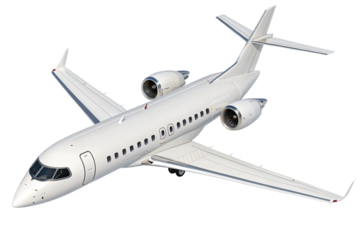 airplane isolated on white background