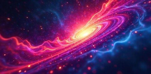 Mesmerizing Psychedelic Swirling Lights Vibrant Abstract Background for Album Art, Design Projects, and More