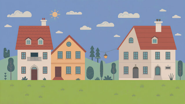 background of the pater of their houses