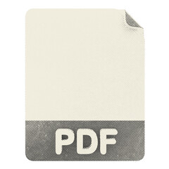 3d file pdf format type icon halftone