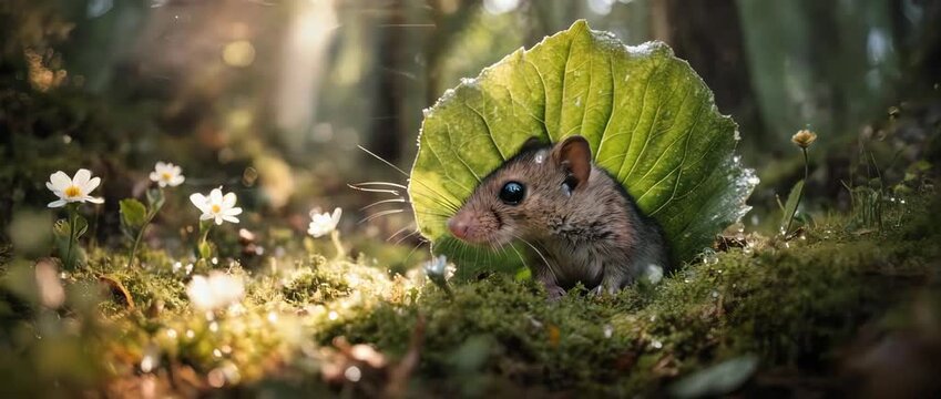 Adorable Macro of a Tiny Shrew with Twitching Whiskers