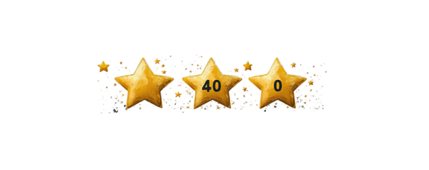 Golden star rating