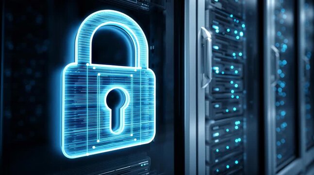 Secure server lock ensures data protection robust security safeguards critical server information