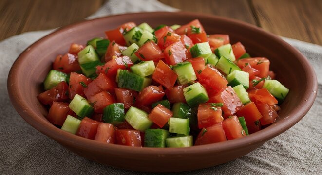 Moravska salata traditional Serbian vegetable salad