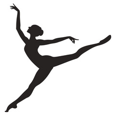 Dancer pirouette silhouette © Monira