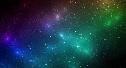 Fototapeta premium Abstract cosmic background with colorful nebula and sparkling stars