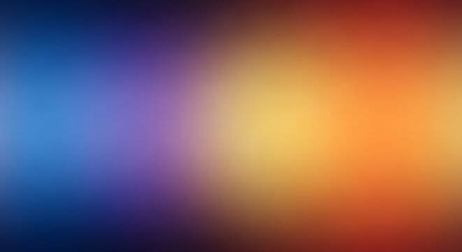 Abstract gradient background with smooth transitions of blue orange and yellow