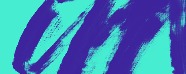 Abstract halftone spiral brush stroke background. Blue turquoise distress half tone background template. Street art punk banner with grainy texture. Retro vector backdrop with dots.