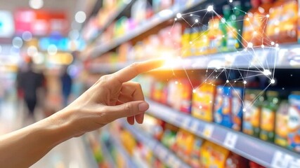 Conceptualizing Futuristic Shopping Experience with Touch Interface in a Supermarket - Powered by Adobe