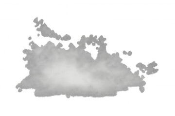 Obraz premium White fluffy smoke effect or cloud rising, abstract vapor texture on transparent background