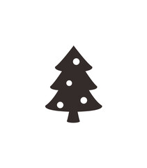 Black and white graphic of a holly leaf with three berries.