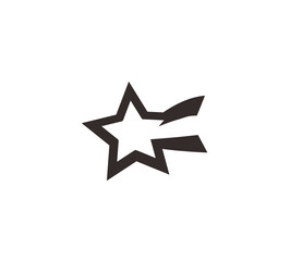 Stylized heart-shaped flower with two leaves on a white background, simple graphic design.
